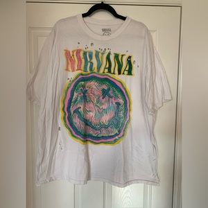 Urban Outfitters distressed graphic T dress